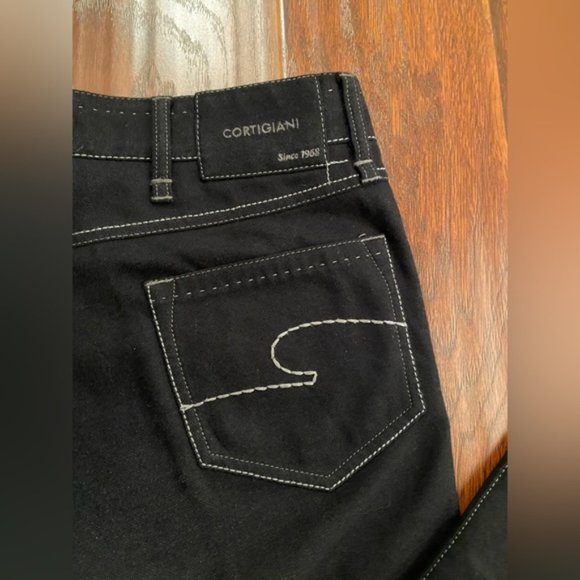 SOLD Cortigiani Italian Luxury Wool Jean-Style Pants - Picture 12 of 16